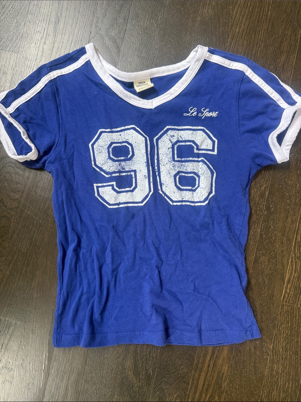 Urban Outfitters Royal Blue '96' Ringer Tee